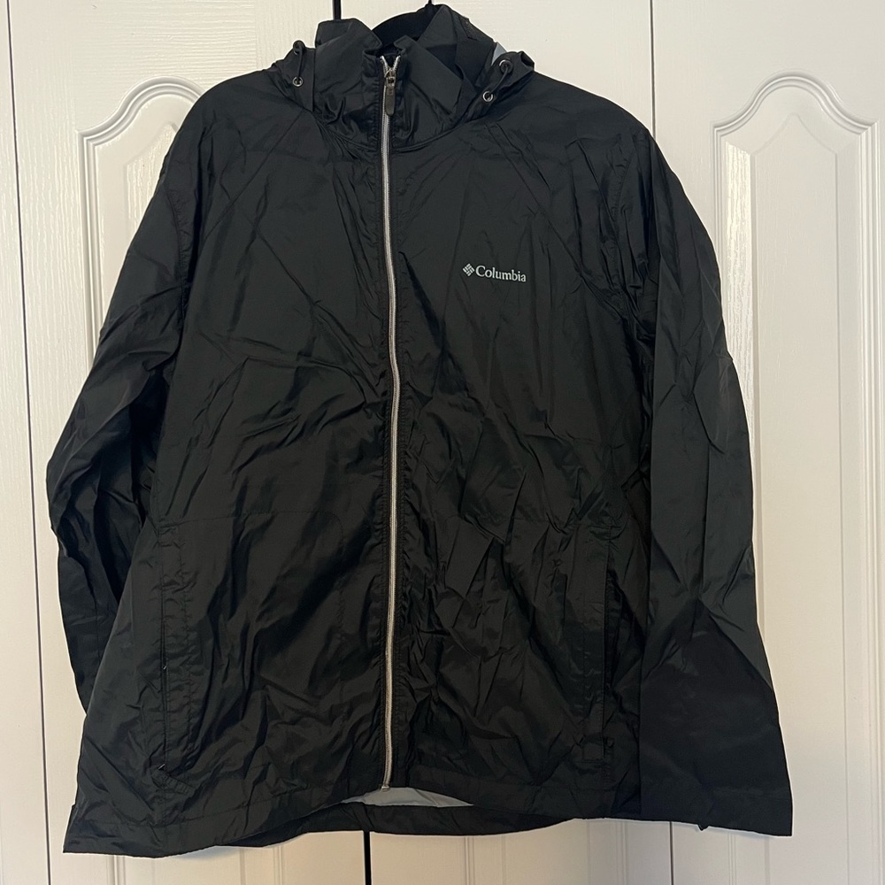 Columbia 2X Black Rain Jacket